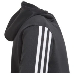 Adidas - Boy's 3 Stripes Full Zip Hoodie - Sweat à Capuche -Maloja Magasi adidas boys 3 stripes full zip hoodie sweat a capuche detail 4
