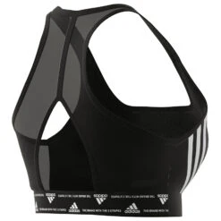 Adidas - Women's Powerreact Medium Support 3-Stripes - Brassière 11 Adidas - Women's Powerreact Medium Support 3-Stripes - Brassière -Maloja Magasi adidas womens powerreact medium support 3 stripes brassiere detail 4