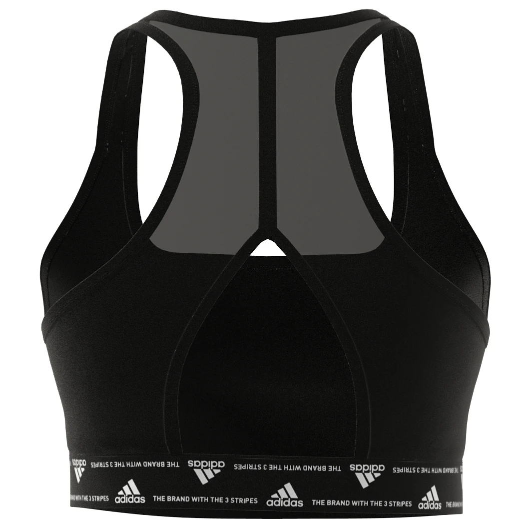 Adidas - Women's Powerreact Medium Support 3-Stripes - Brassière 7 Adidas - Women's Powerreact Medium Support 3-Stripes - Brassière – Image 5