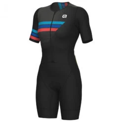 ALE Alé - Women's Triathlon Trigger S/S Tri Unitard - Combinaison De Cyclisme -Maloja Magasi ale womens triathlon trigger s s tri unitard combinaison de cyclisme 1