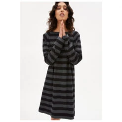 ARMEDANGELS - Women's Danikaa Stripe - Robe -Maloja Magasi armedangels womens danikaa stripe robe detail 2