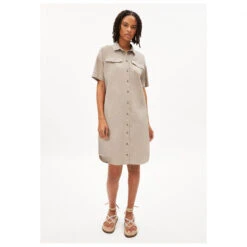 ARMEDANGELS - Women's Raynaa Lino - Robe -Maloja Magasi armedangels womens raynaa lino robe detail 3