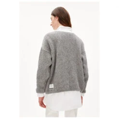 ARMEDANGELS - Women's Saadi Mouliné - Pull En Laine -Maloja Magasi armedangels womens saadi mouline pull en laine detail 3