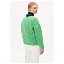 ARMEDANGELS - Women's Saadi Solid - Pull En Laine -Maloja Magasi armedangels womens saadi solid pull en laine detail 3