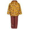 CeLaVi - Kid's Rainwear Set AOP With Fleece - Combinaison -Maloja Magasi celavi kids rainwear set aop with fleece combinaison
