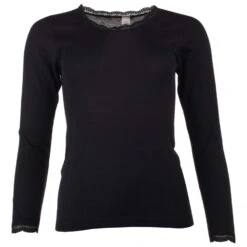 Engel - Women's Shirt L/S Mit Spitze - Sous-vĂȘtement MĂ©rinos
