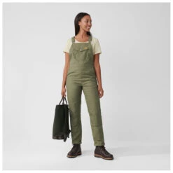 FJÄLLRÄVEN Fjällräven - Women's Vardag Dungaree Trousers - Combinaison -Maloja Magasi fjaellraeven womens vardag dungaree trousers combinaison detail 3