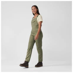 FJÄLLRÄVEN Fjällräven - Women's Vardag Dungaree Trousers - Combinaison -Maloja Magasi fjaellraeven womens vardag dungaree trousers combinaison detail 5