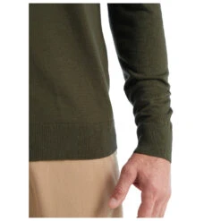 Icebreaker - Wilcox L/S V Sweater - Pull En Laine Mérinos -Maloja Magasi icebreaker wilcox l s v sweater pull en laine merinos detail 6