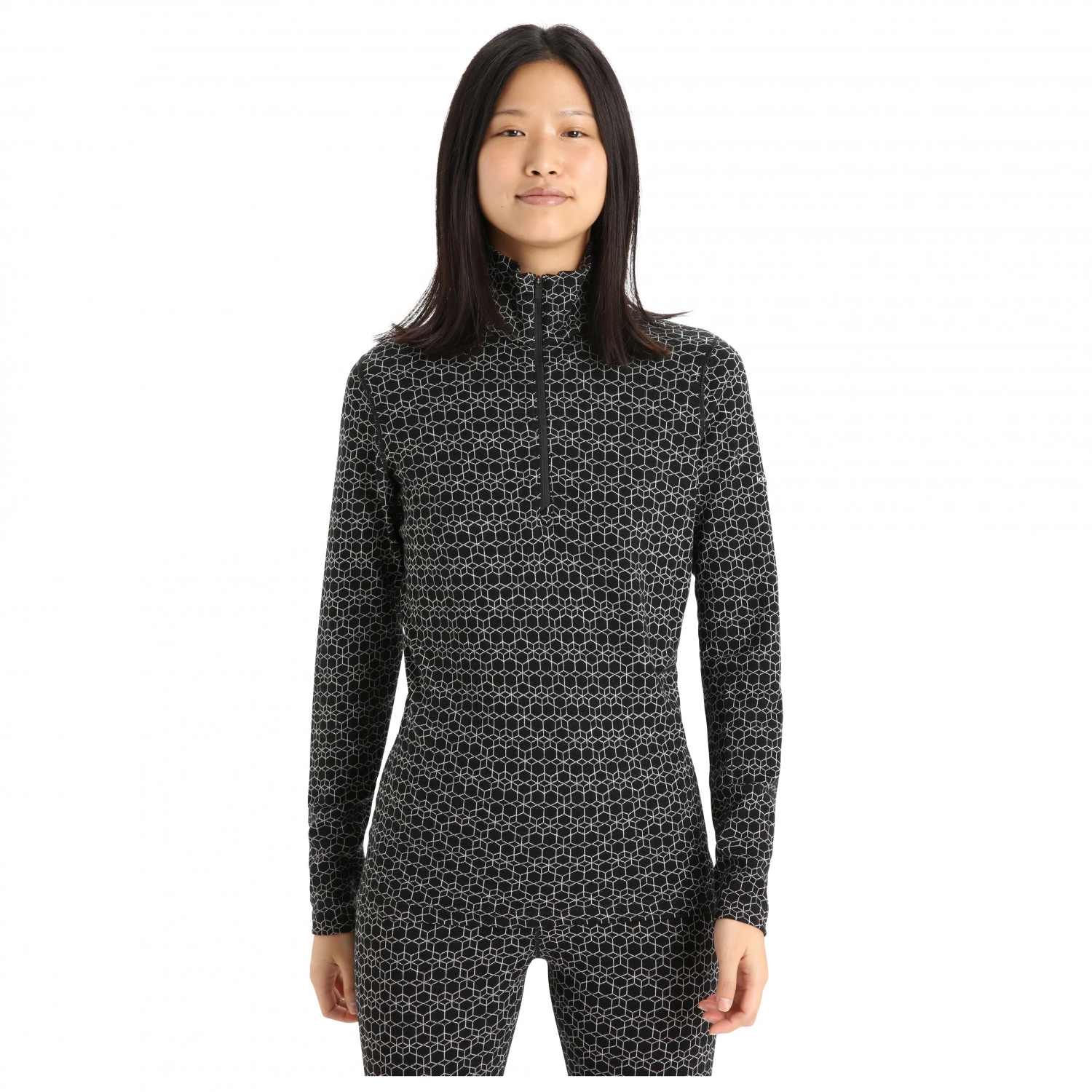 Icebreaker - Women's 250 Vertex L/S Half Zip Alpine Geo - Sous-vêtement Mérinos 4 Icebreaker - Women's 250 Vertex L/S Half Zip Alpine Geo - Sous-vêtement Mérinos – Image 2