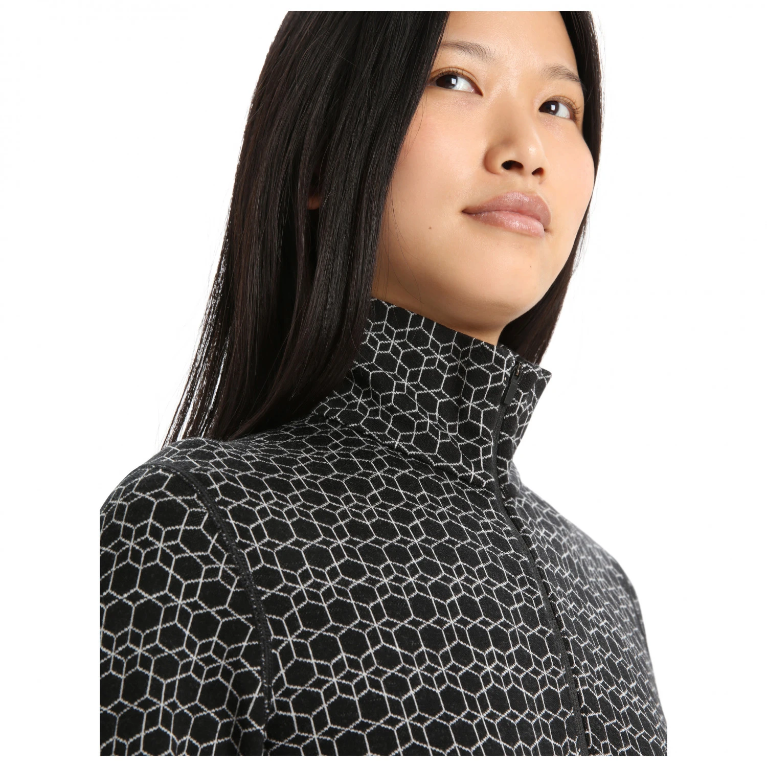 Icebreaker - Women's 250 Vertex L/S Half Zip Alpine Geo - Sous-vêtement Mérinos 8 Icebreaker - Women's 250 Vertex L/S Half Zip Alpine Geo - Sous-vêtement Mérinos – Image 6