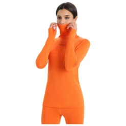Icebreaker - Women's Merino L/S Roll Neck - Sous-vêtement Mérinos 10 Icebreaker - Women's Merino L/S Roll Neck - Sous-vêtement Mérinos -Maloja Magasi icebreaker womens merino l s roll neck sous vetement merinos detail 3