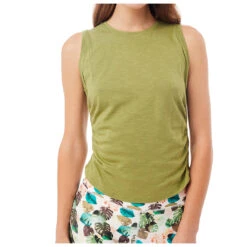 Mandala - Women's Side Ruffled Top - Haut De Yoga -Maloja Magasi mandala womens side ruffled top haut de yoga 2