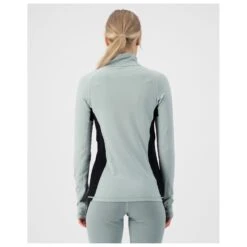 Mons Royale - Women's Olympus Half Zip - Sous-vêtement Mérinos -Maloja Magasi mons royale womens olympus half zip sous vetement merinos detail 3