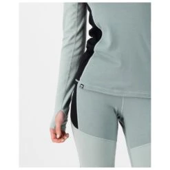 Mons Royale - Women's Olympus Half Zip - Sous-vêtement Mérinos -Maloja Magasi mons royale womens olympus half zip sous vetement merinos detail 5