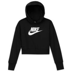 Nike - Girl's Sportswear Club Cropped - Sweat à Capuche