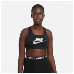 Nike - Women's Dri-Fit Swoosh Medium-Support Graphic - Brassière 10 Nike - Women's Dri-Fit Swoosh Medium-Support Graphic - Brassière -Maloja Magasi nike womens dri fit swoosh medium support graphic brassiere detail 3