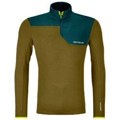 Ortovox - Fleece Light Zip Neck - Haut à Manches Longues -Maloja Magasi ortovox fleece light zip neck haut a manches longues 1
