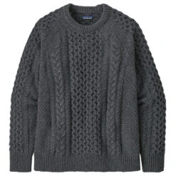 Patagonia - Recycled Wool Cable Knit Crewneck Sweater - Pull -Maloja Magasi patagonia recycled wool cable knit crewneck sweater pull 1