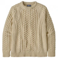 Patagonia - Recycled Wool Cable Knit Crewneck Sweater - Pull