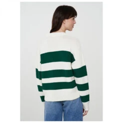 Recolution - Women's Pullover Lilac Stripes - Pull -Maloja Magasi recolution womens pullover lilac stripes pull detail 3