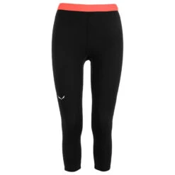 Salewa - Women's Cristallo Warm AMR 3/4 Tight - Sous-vêtement Mérinos -Maloja Magasi salewa womens cristallo warm amr 3 4 tight sous vetement merinos 1