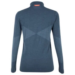 Salewa - Women's Zebru Medium Warm AMR Half Zip Tee - Sous-vêtement Mérinos -Maloja Magasi salewa womens zebru medium warm amr half zip tee sous vetement merinos detail 3