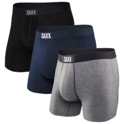 Saxx - Vibe Super Soft Boxer Brief 3-Pack - Sous-vêtement Synthétique