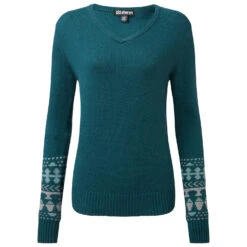 Sherpa - Women's Maya V-Neck Sweater - Pull -Maloja Magasi sherpa womens maya v neck sweater pull 3