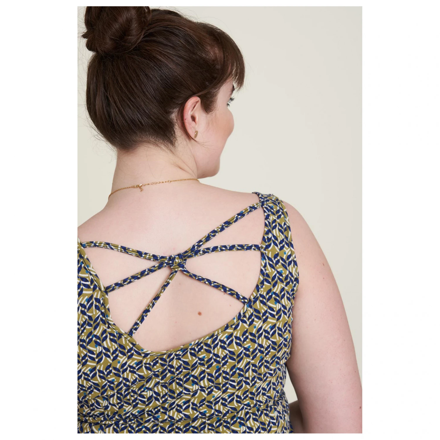 Tranquillo - Women's Jersey-Kleid Mit Rückenschnürung - Robe 7 Tranquillo - Women's Jersey-Kleid Mit Rückenschnürung - Robe – Image 5