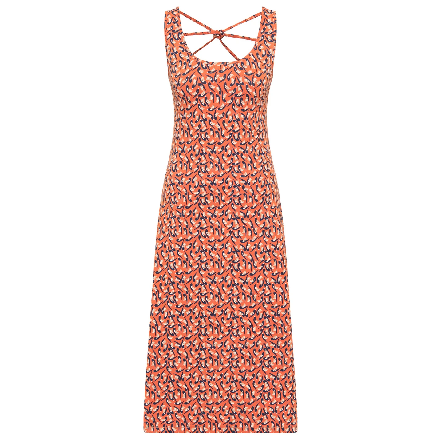 Tranquillo - Women's Jersey-Kleid Mit Rückenschnürung - Robe 3 Tranquillo - Women's Jersey-Kleid Mit Rückenschnürung - Robe