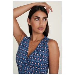 Tranquillo - Women's V-Neck Jersey-Kleid Sleeveless - Robe -Maloja Magasi tranquillo womens v neck jersey kleid sleeveless robe detail 5