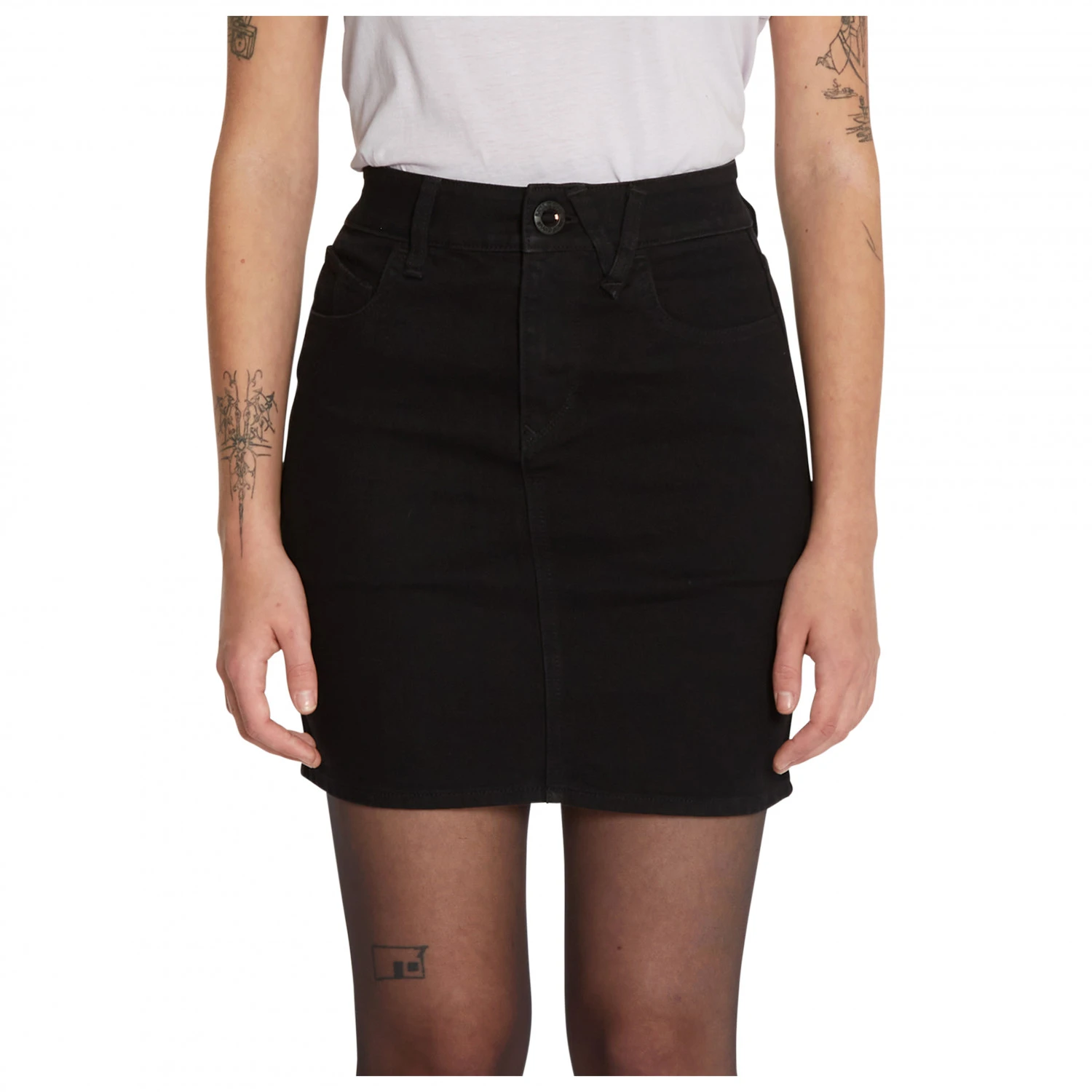 Volcom - Women's Weellow Denim Skirt - Jupe 8 Volcom - Women's Weellow Denim Skirt - Jupe – Image 6