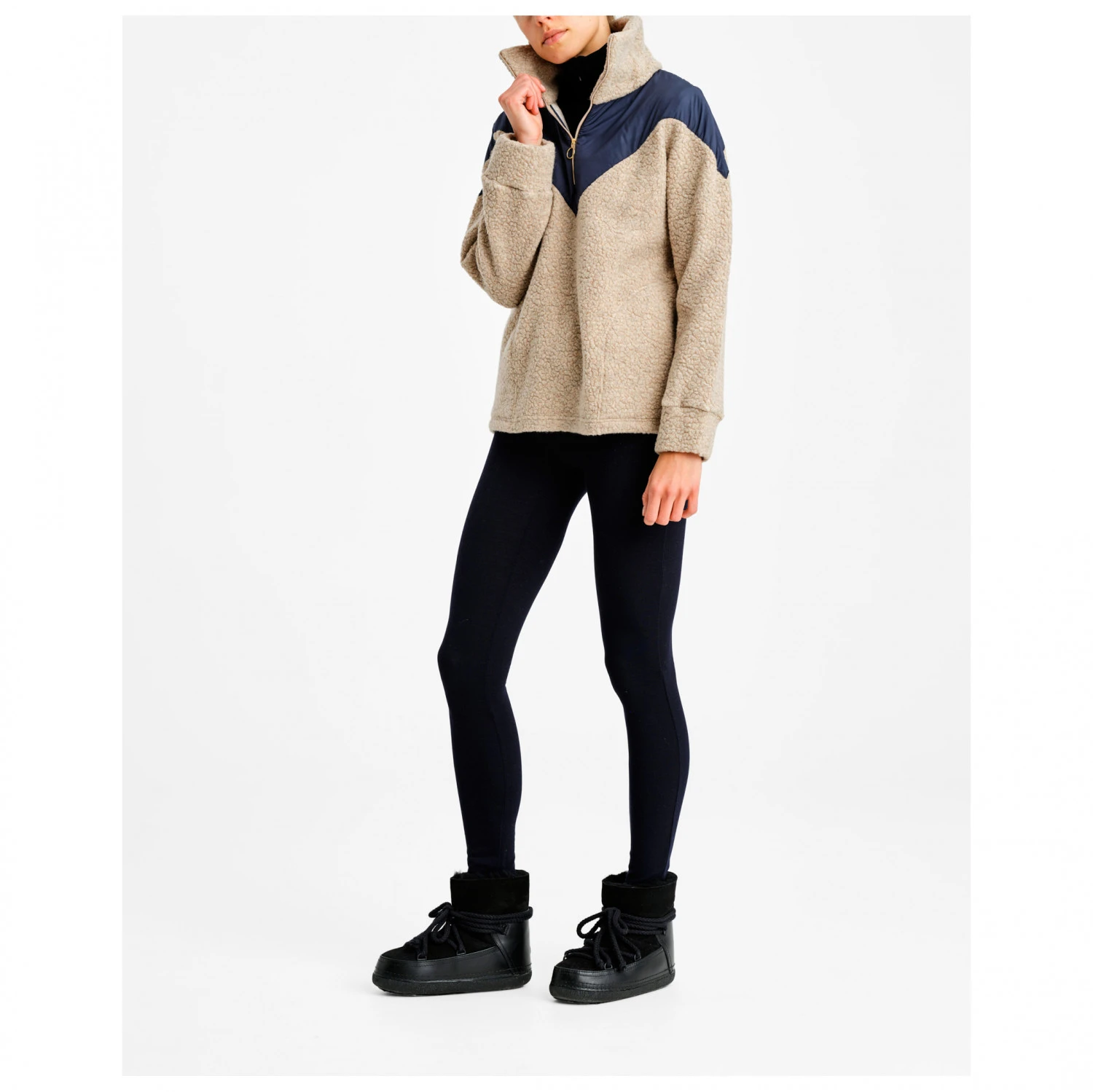 We Norwegians - Women's Alta Shearling Zip Up Sweater - Pull 4 We Norwegians - Women's Alta Shearling Zip Up Sweater - Pull – Image 2